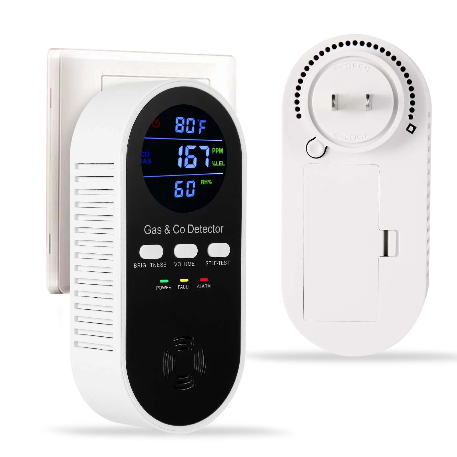 5-in-1 Carbon Monoxide Alarm N - Co Detector Plug のレビューと価格