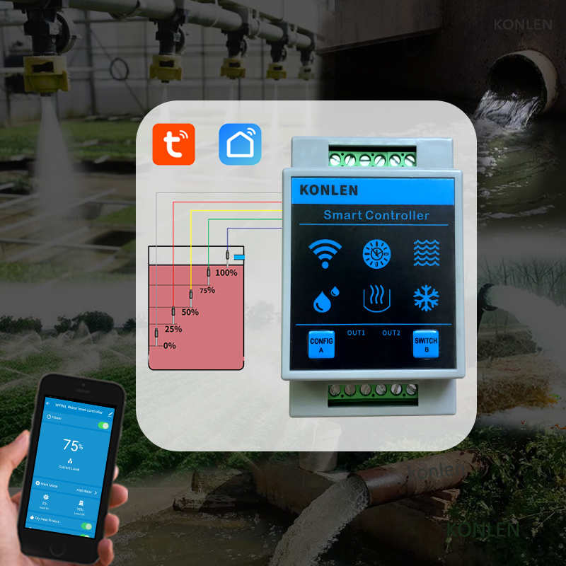 KONLEN Tuya Water Level Sensor - Water Alarm Sensor のレビューと価格