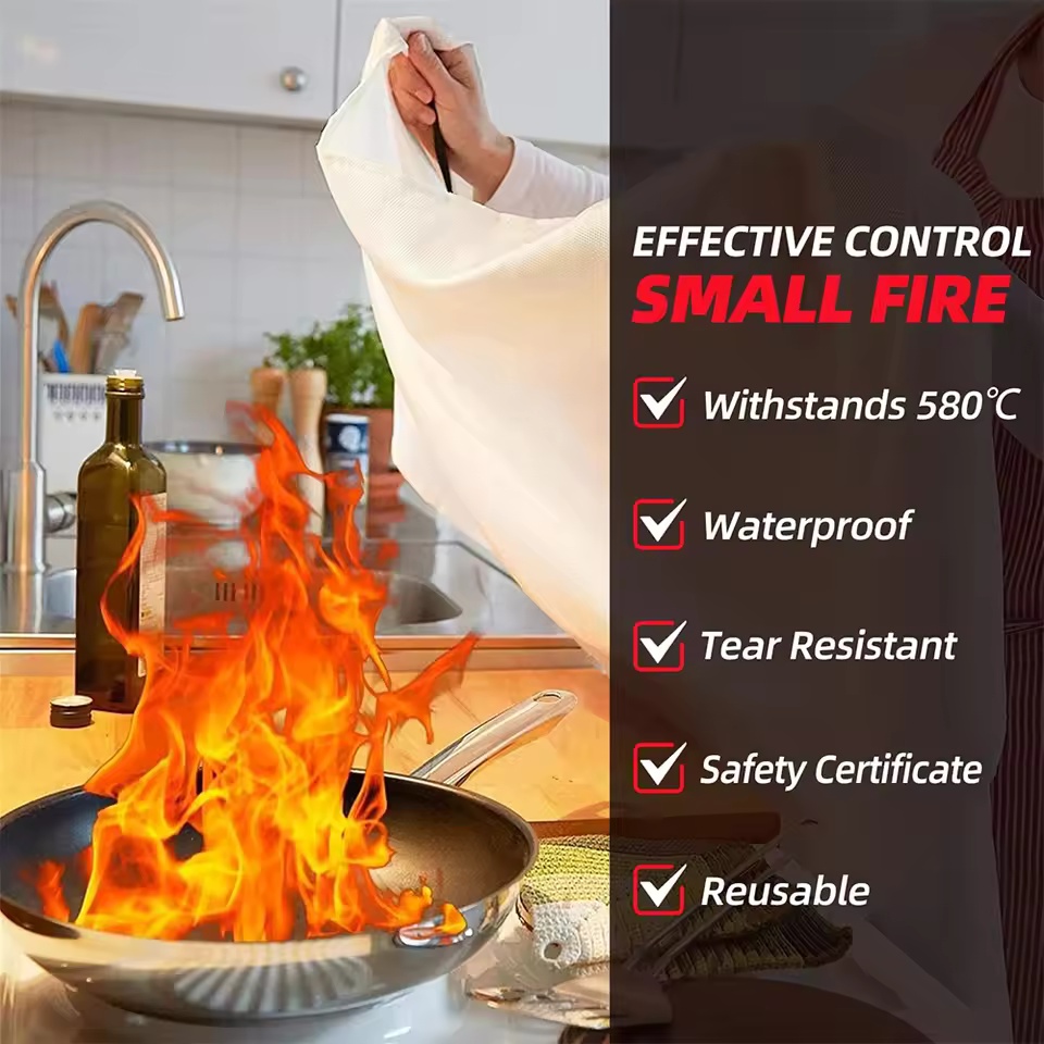 1mx1m Fire Blanket Emergency E - Fire Blanket Kitchen のレビューと価格