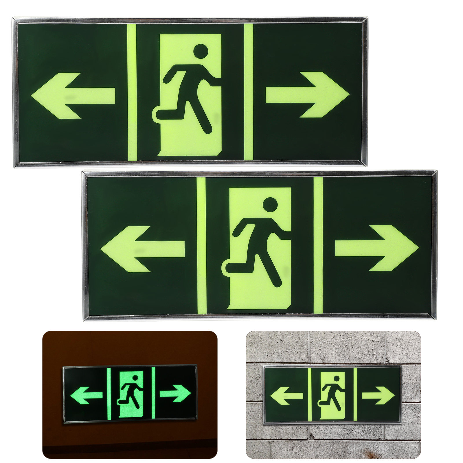 2Pcs Luminous Emergency Exit S - Emergency Exit Sign のレビューと価格
