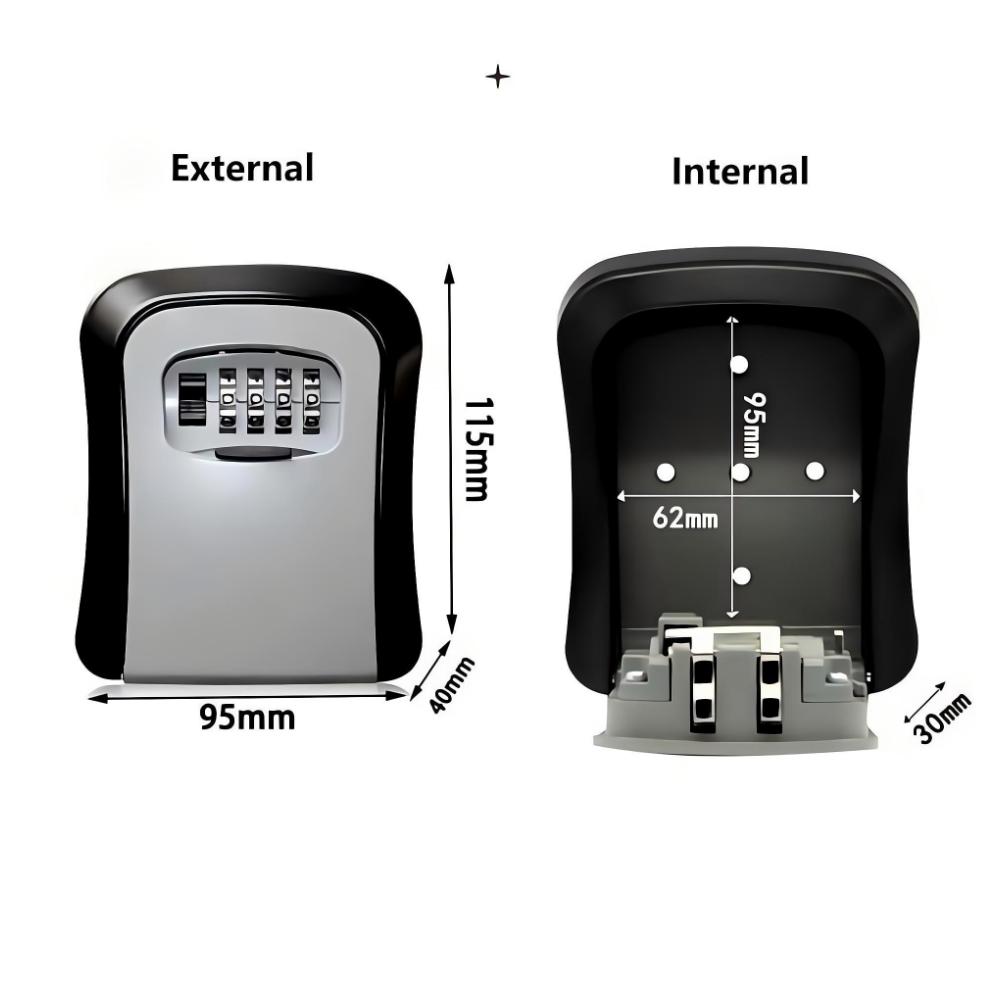 Wall Mount Key Lock Box 4 Digi - Lockbox Key Secure のレビューと価格