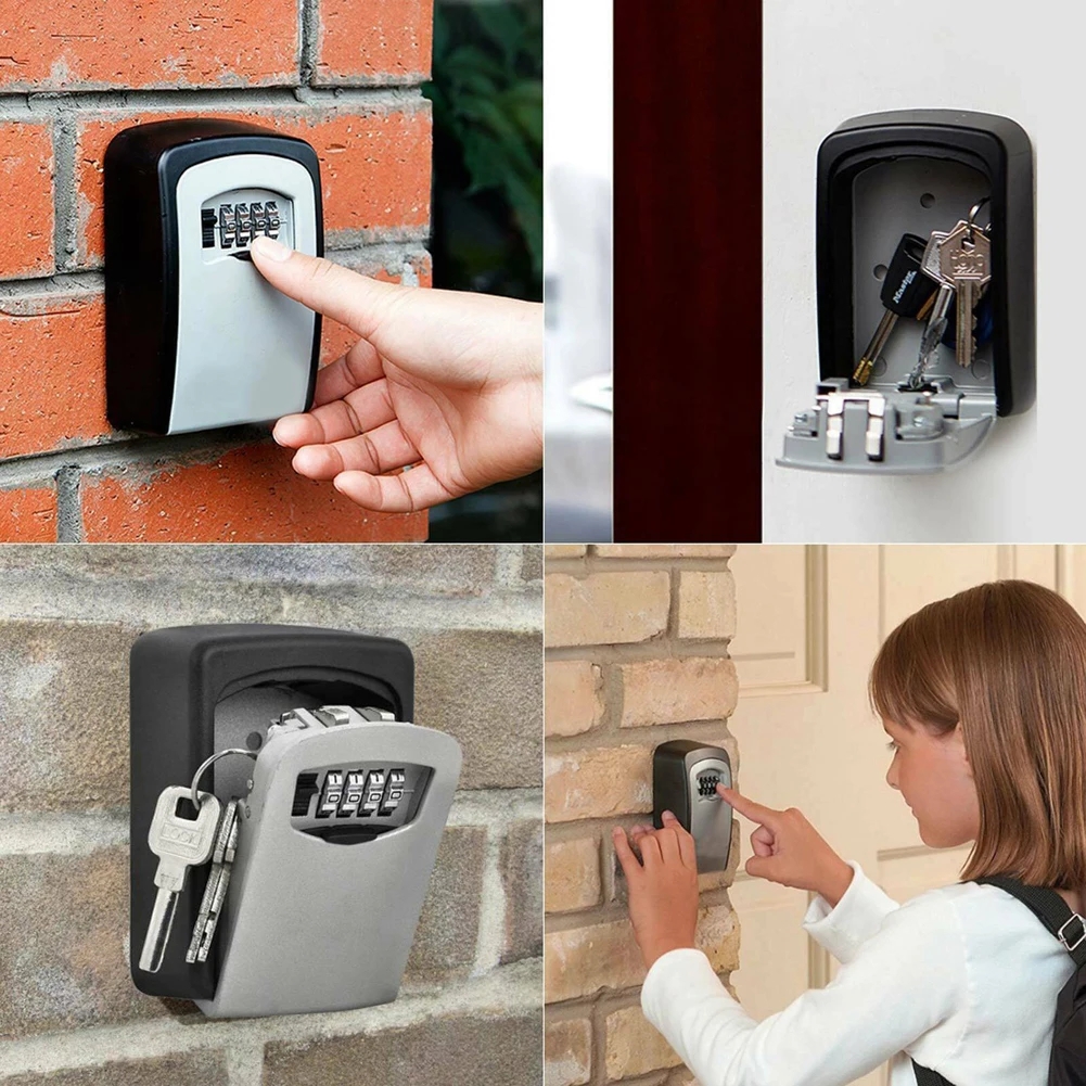 Wall Mount Key Lock Box 4 Digi - Lockbox Key Secure のレビューと価格