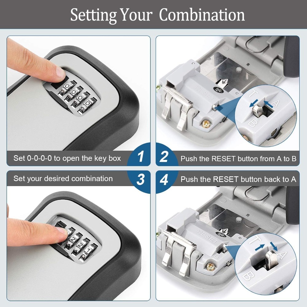 Key Safe Wall Mounted Waterpro - Lockbox Key Secure のレビューと価格