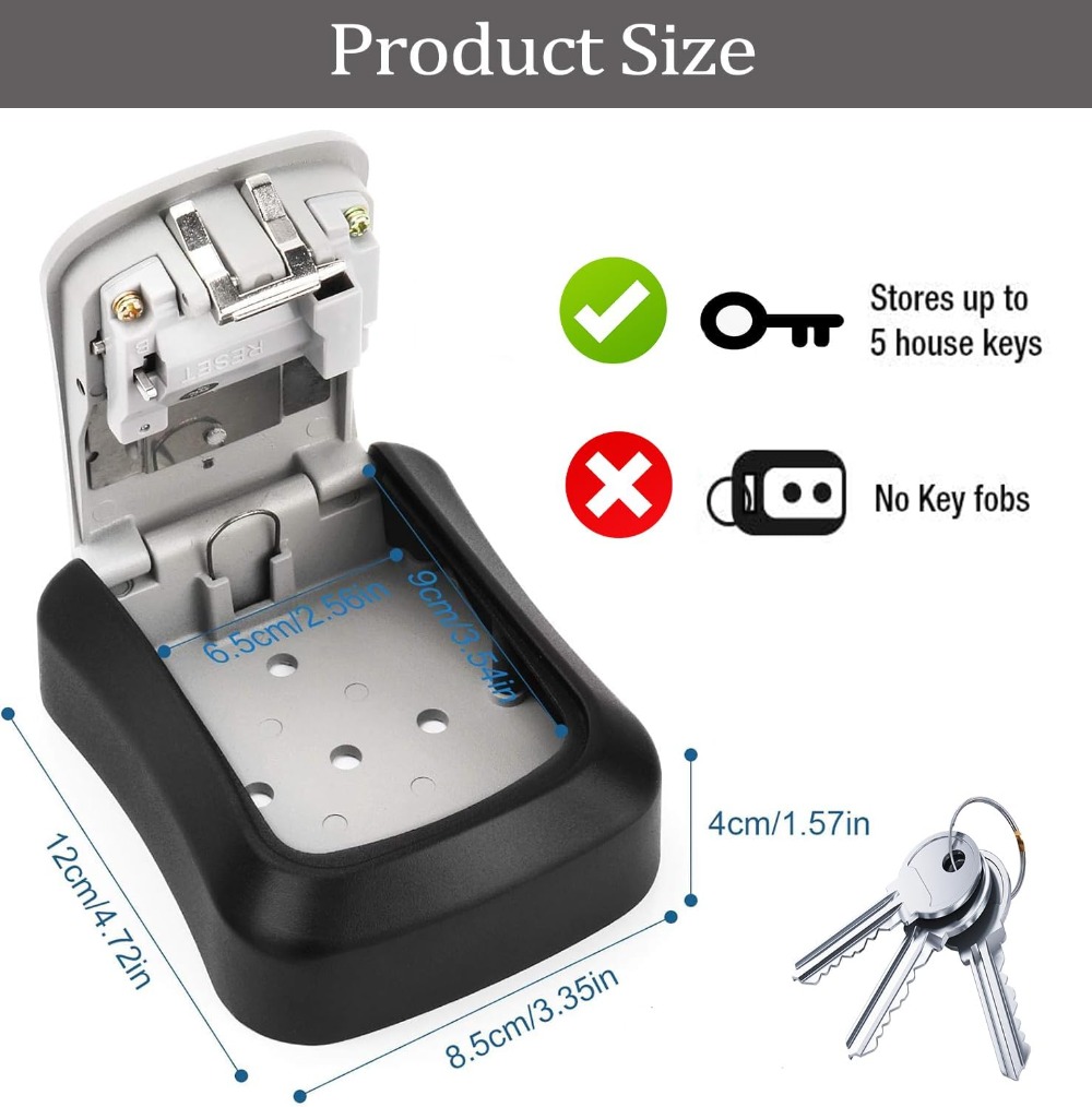 Key Safe Wall Mounted Waterpro - Lockbox Key Secure のレビューと価格