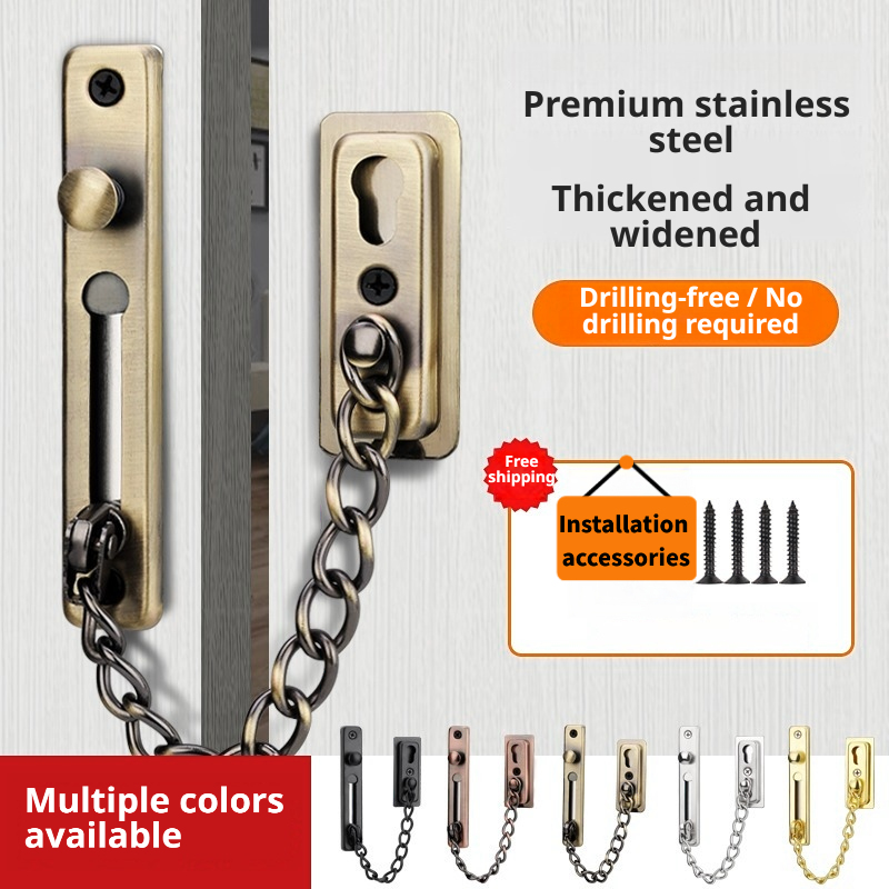 Heavy-Duty Polished Press Latc - Security Chain Door のレビューと価格
