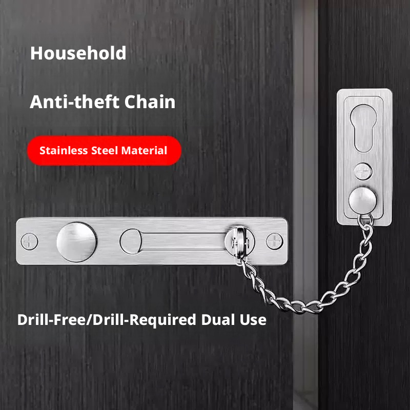 Heavy-Duty Polished Press Latc - Security Chain Door のレビューと価格