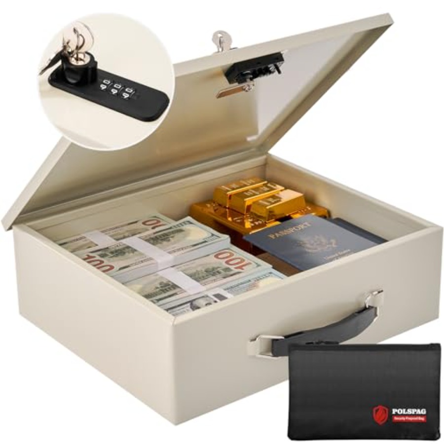 Fireproof Document Box with Ke - Fire Safe Document のレビューと価格