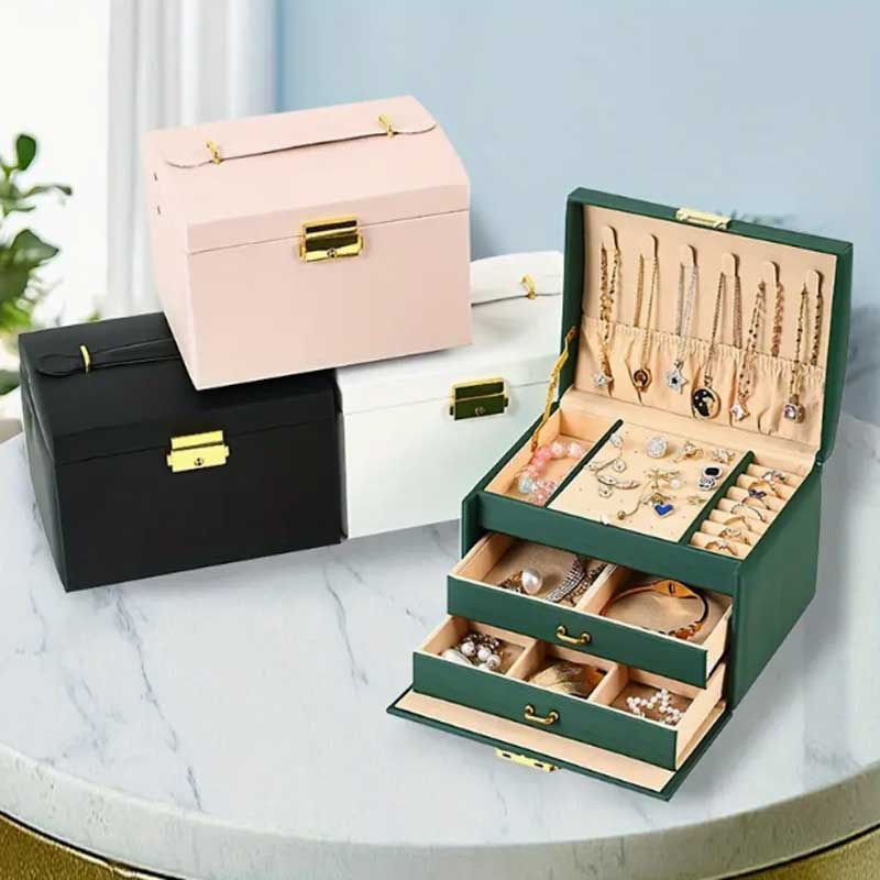 Three Drawer Handheld Jeweller - Lockbox Key Secure のレビューと価格