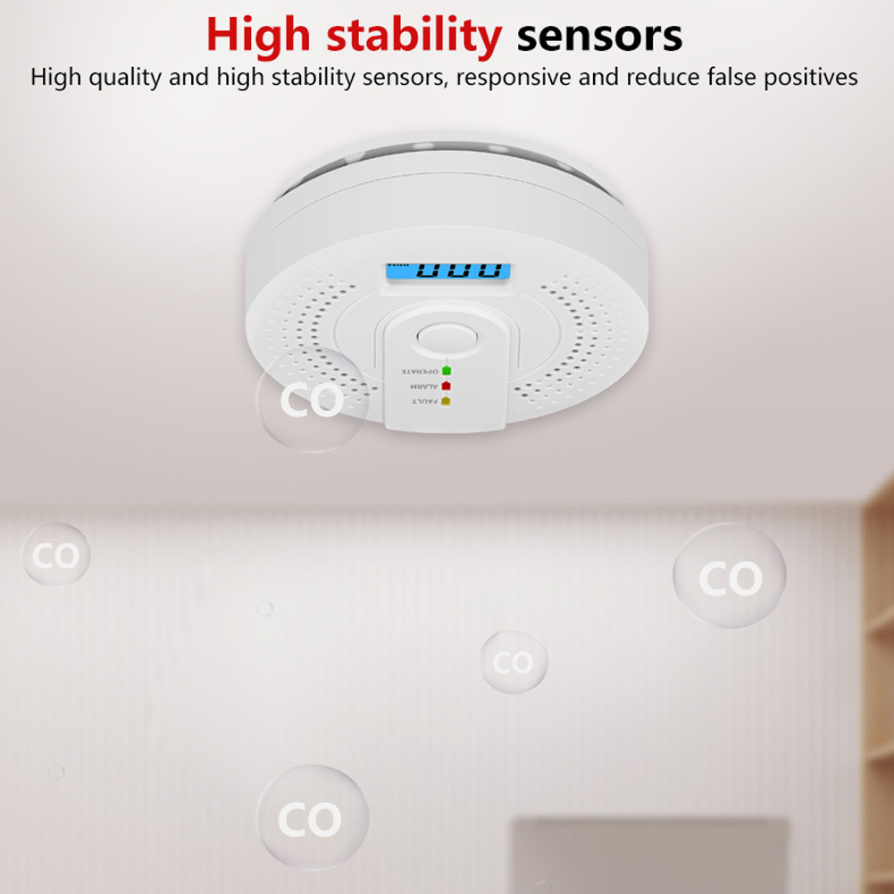 5-1PCS Digital Carbon Monoxide - Smoke Detector Interconnected のレビューと価格