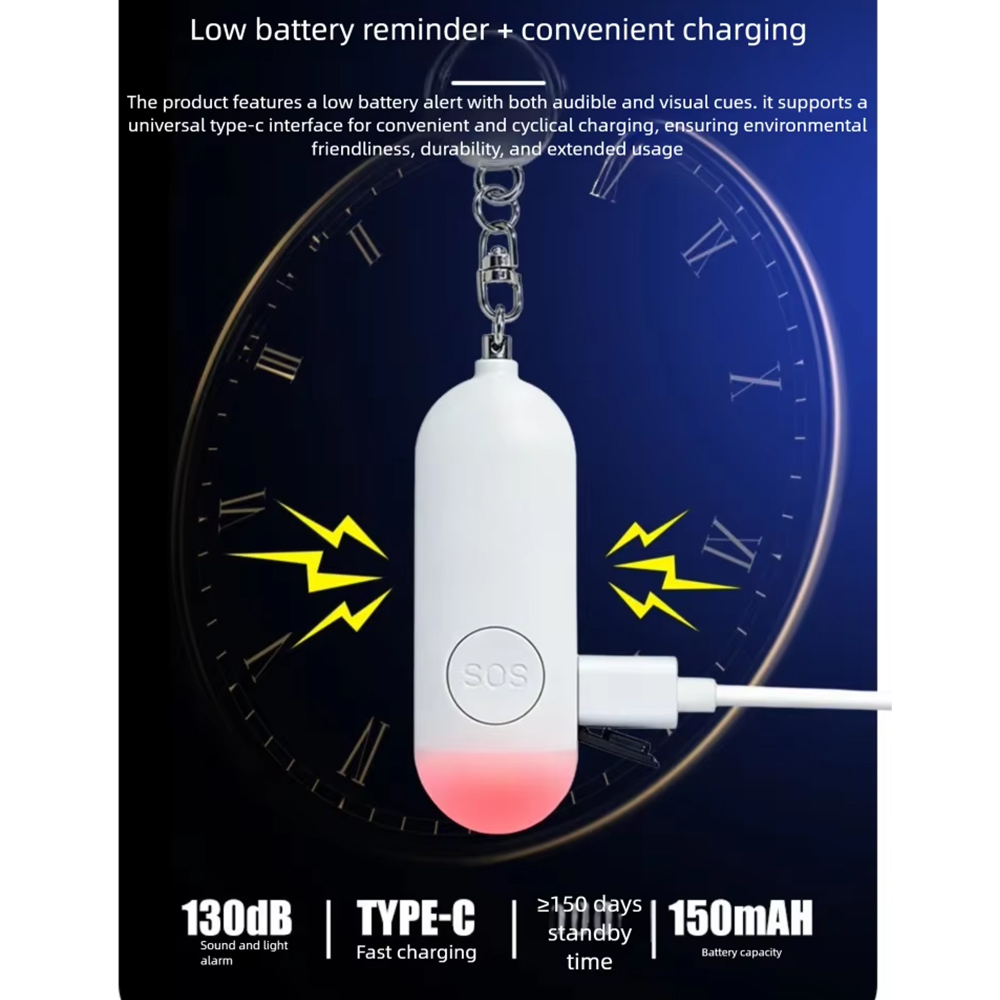 Self Defense Alarm LED Light R - Personal Alarm Keychain のレビューと価格