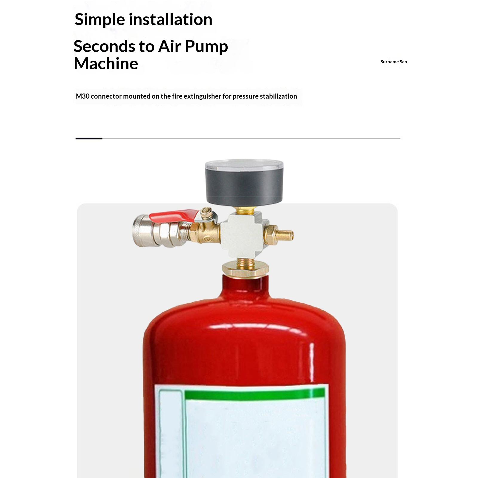 Small Air Tank Pressures Adapt - Fire Extinguisher Small のレビューと価格
