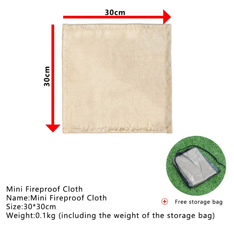 1pc Outdoor Camping Fireproof  - Fire Blanket Kitchen のレビューと価格