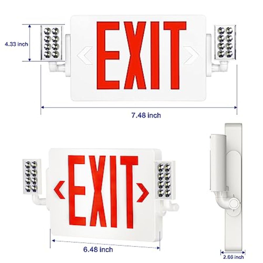 Spectsun 1 Pack Exit Signs wit - Emergency Exit Sign のレビューと価格