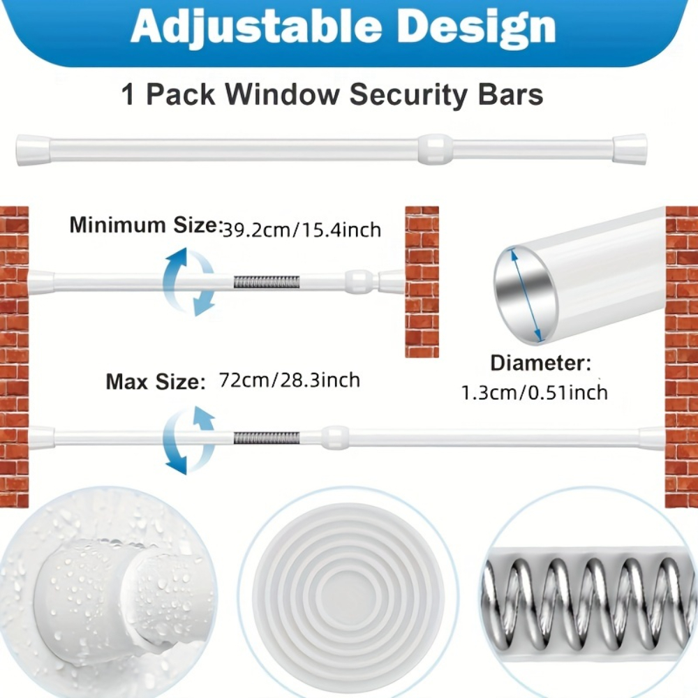 Adjustable Metal Window & Door - Window Lock Bar のレビューと価格