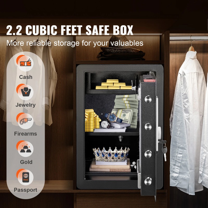 SucceBuy Electric Safe 2.2/1.8 - Fire Safe Document のレビューと価格