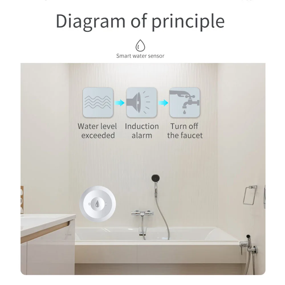 Haozee Tuya Smart ZigBee3.0 Sm - Water Alarm Sensor のレビューと価格