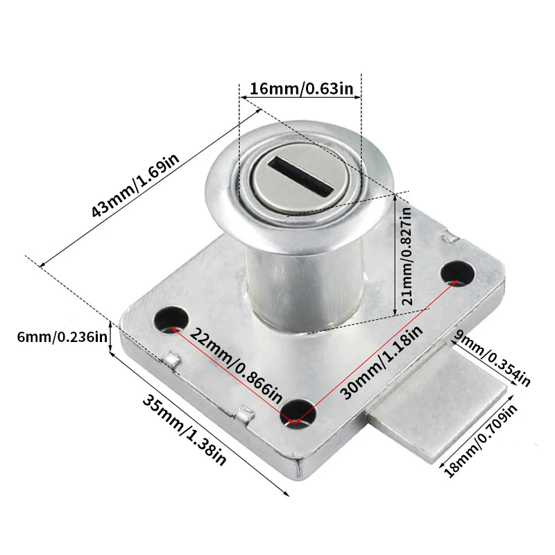Drawer lock with key, used for - Medicine Cabinet Lock のレビューと価格