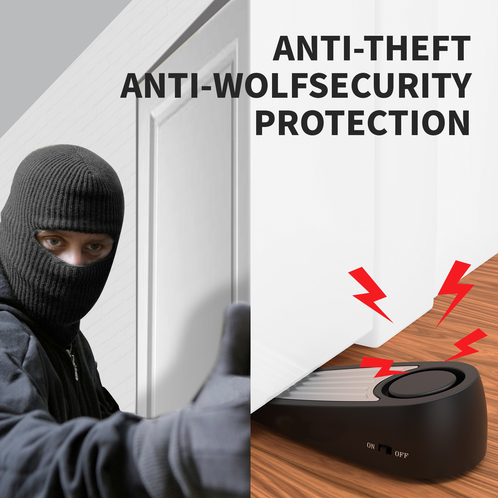 Wireless 130dB Door Stop Alarm - Door Stop Alarm のレビューと価格