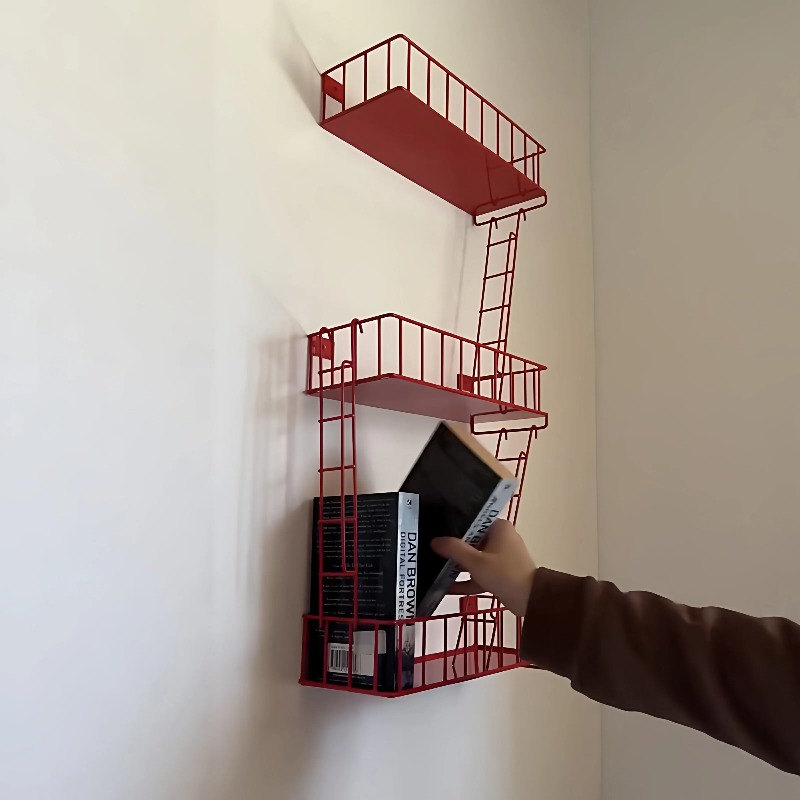 Fire Escape Wall Shelf, 3-Tier - Fire Escape Ladder のレビューと価格