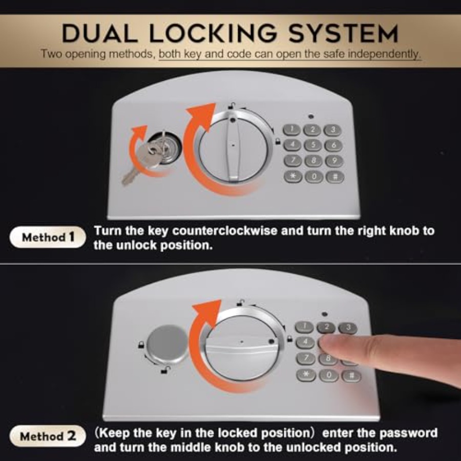 Portable Metal Safe Box with D - Fire Safe Document のレビューと価格