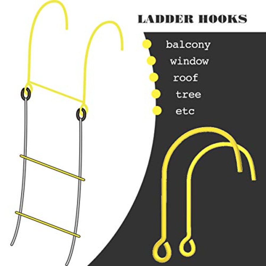 Window Hooks for Fire Escape L - Fire Escape Ladder のレビューと価格