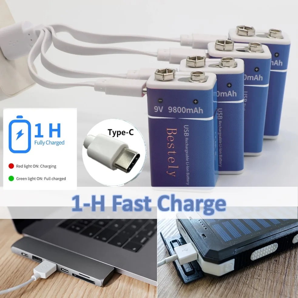Rechargeable 9V Battery, 9800m - Smoke Detector Interconnected のレビューと価格