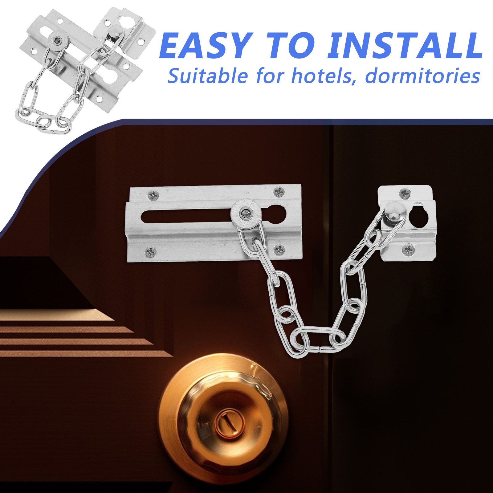 Door Chain Lock Stainless Stee - Security Chain Door のレビューと価格