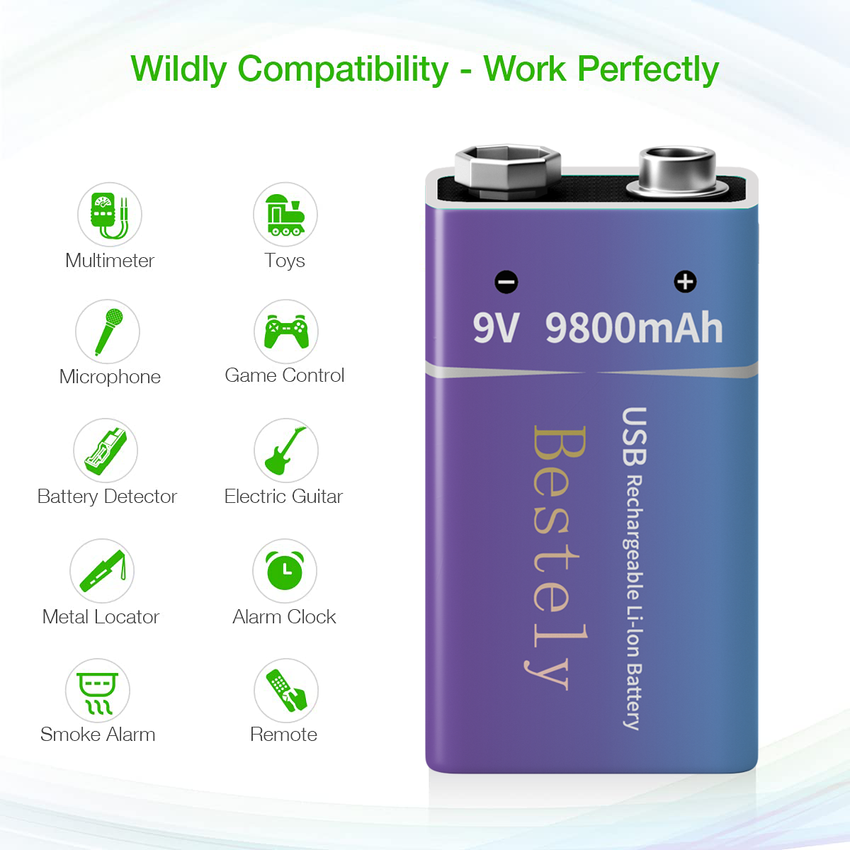 New 9V Rechargeable Li-ion Bat - Smoke Detector Interconnected のレビューと価格