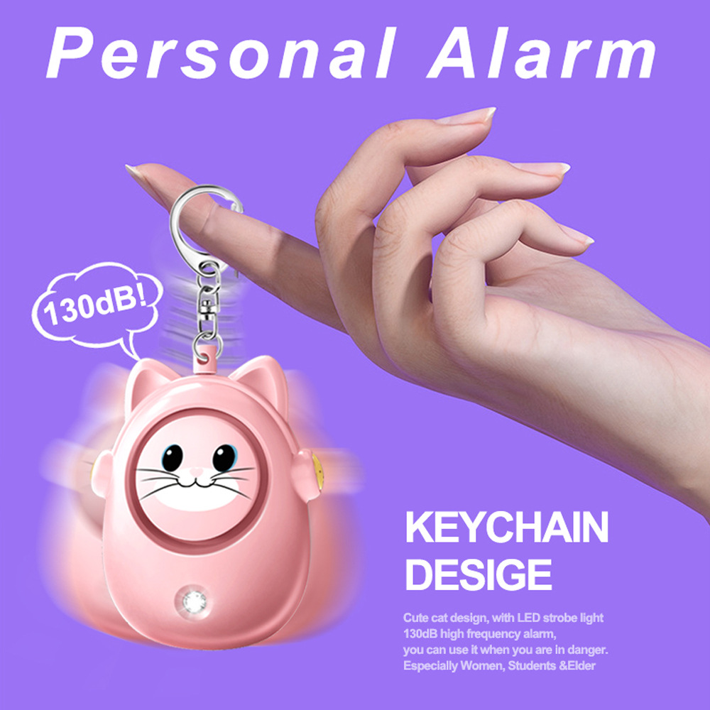 H8 2024 New Cute Cat Personal  - Personal Alarm Keychain のレビューと価格