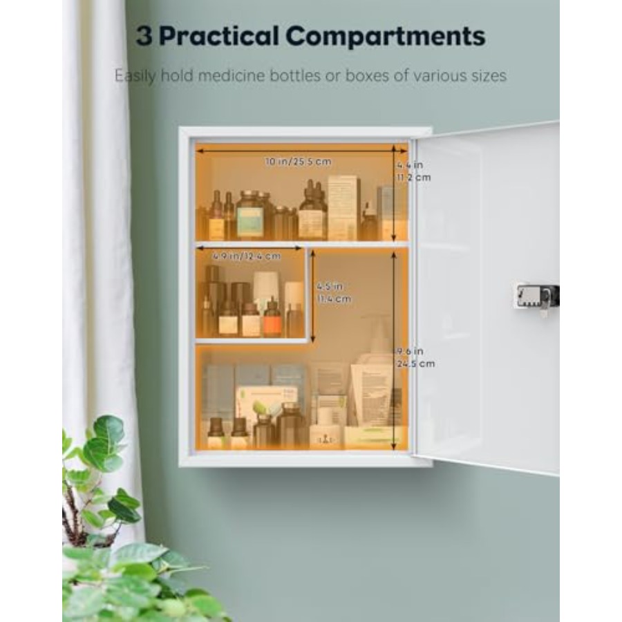 Wall Mount Medicine Cabinet wi - Medicine Cabinet Lock のレビューと価格