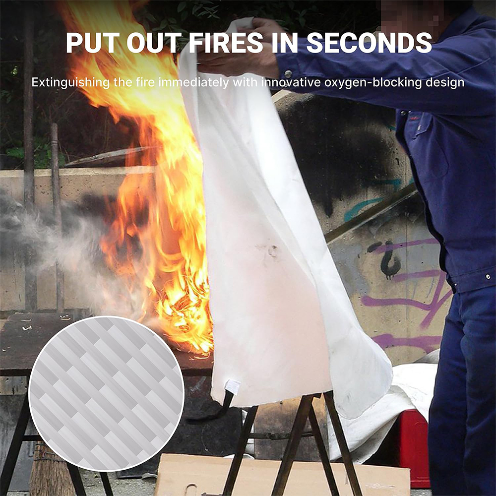 Fire Blanket 1/1.2/2M Easy & Q - Fire Blanket Kitchen のレビューと価格