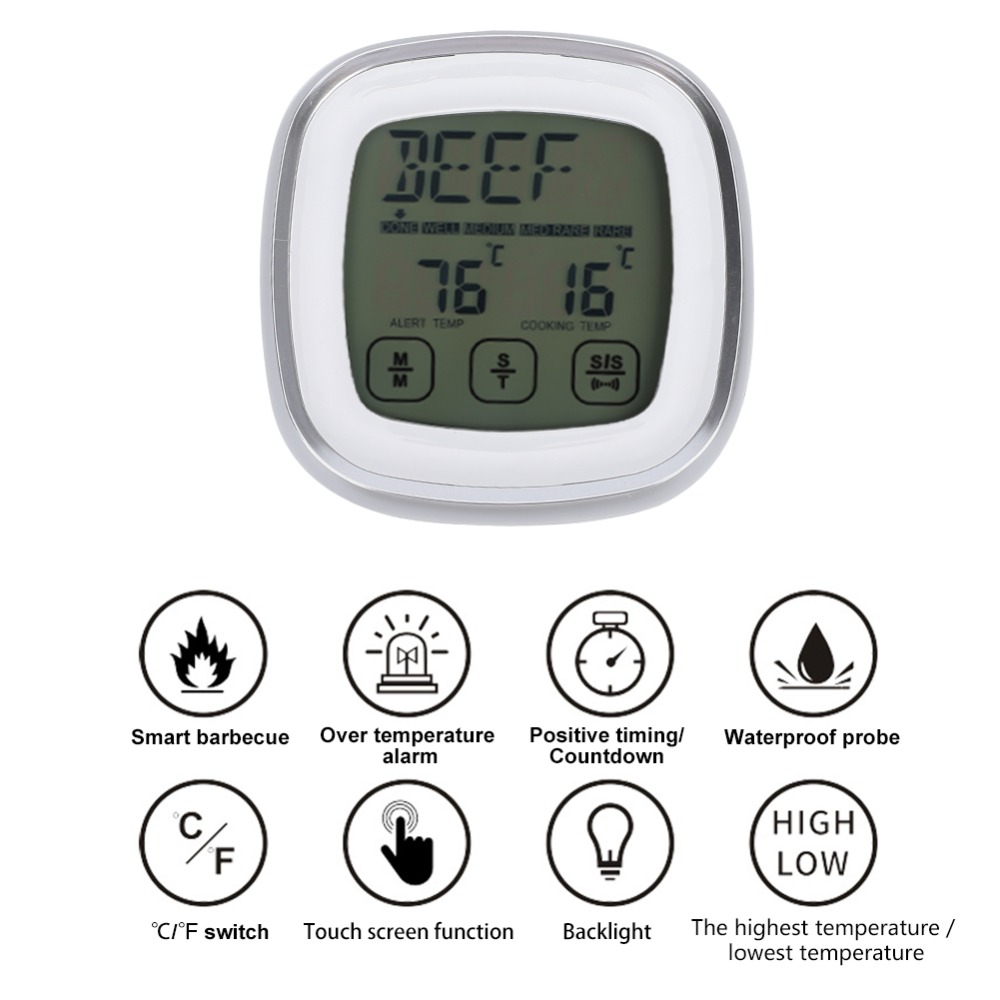 Touch Screen Digital Meat Ther - Pool Alarm Float のレビューと価格
