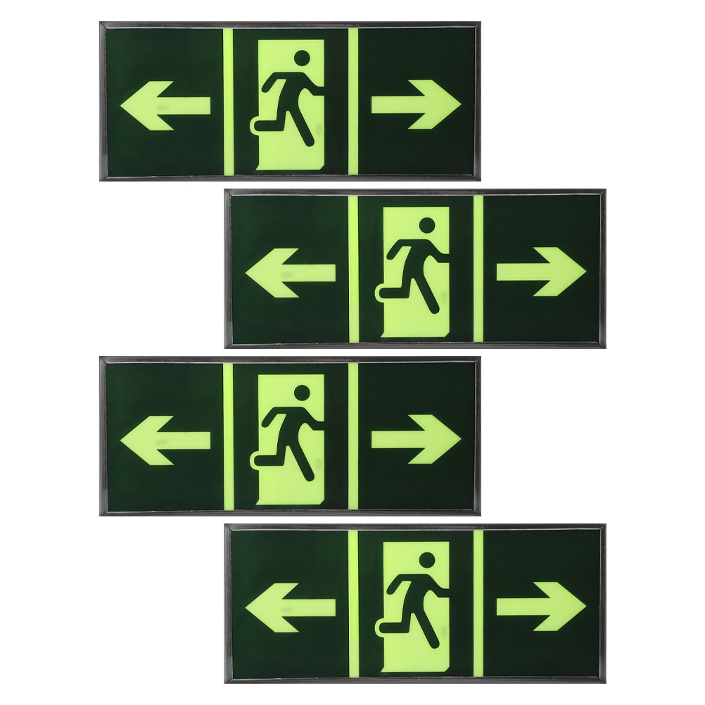 4Pcs Safety Exit Sign Stickers - Emergency Exit Sign のレビューと価格