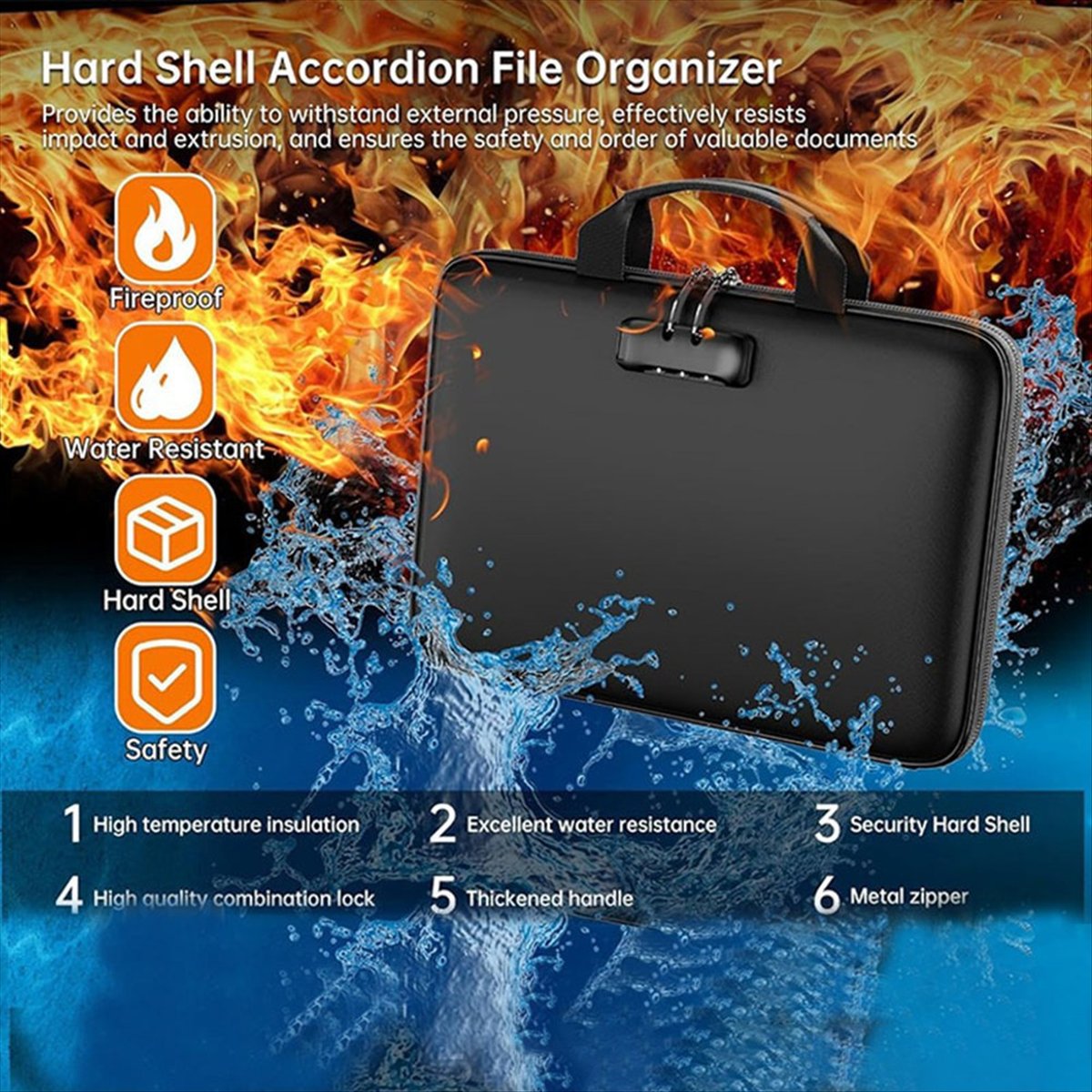 Fireproof Document Organizer B - Fire Safe Document のレビューと価格