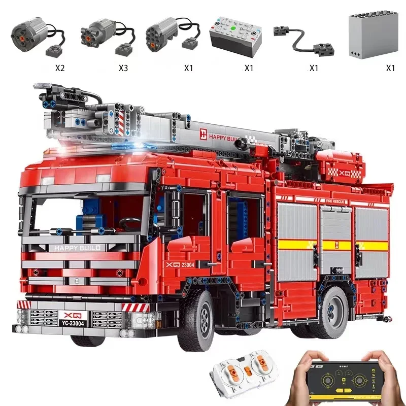 YC-23004 5133Pcs APP Car Model - Fire Escape Ladder のレビューと価格