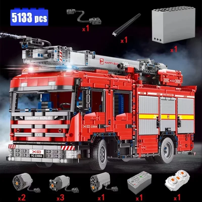 YC-23004 5133Pcs APP Car Model - Fire Escape Ladder のレビューと価格