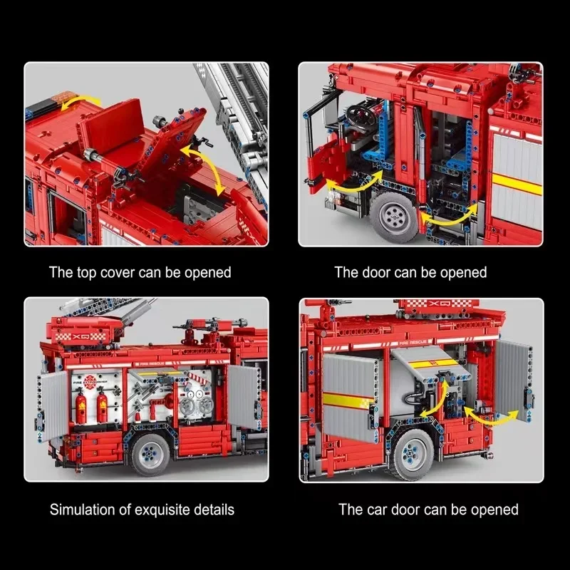YC-23004 5133Pcs APP Car Model - Fire Escape Ladder のレビューと価格