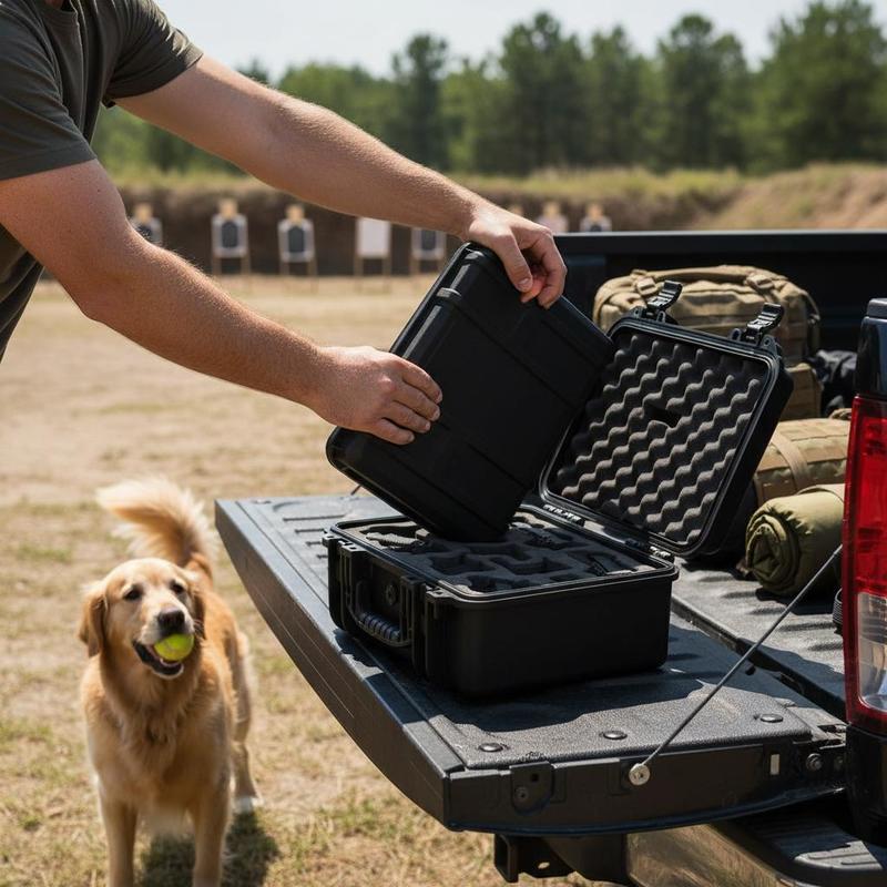 Gun Storage Box 15 x 12 x 10 I - Lockbox Key Secure のレビューと価格