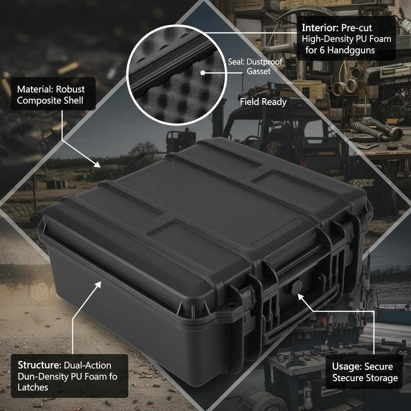 Gun Storage Box 15 x 12 x 10 I - Lockbox Key Secure のレビューと価格