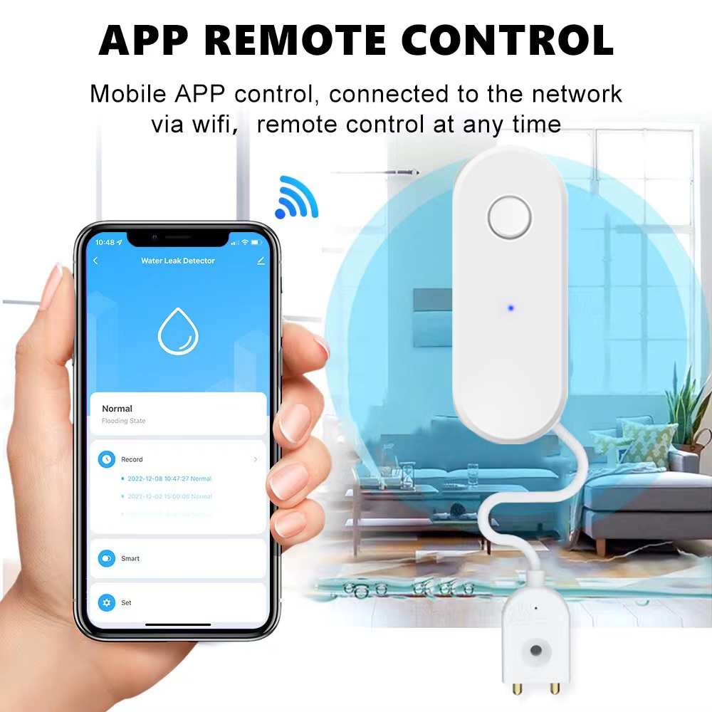 Tuya WiFi Smart Water Leak Sen - Water Alarm Sensor のレビューと価格
